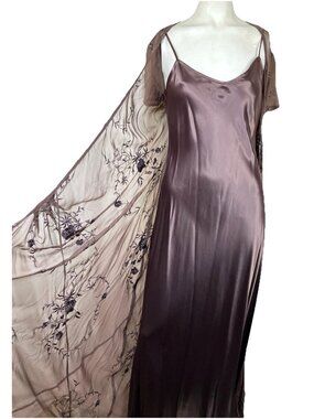 2 Dress In 1 Vintage 90s Ds 30s Bonnie Strauss Embroidered Floral Wrap